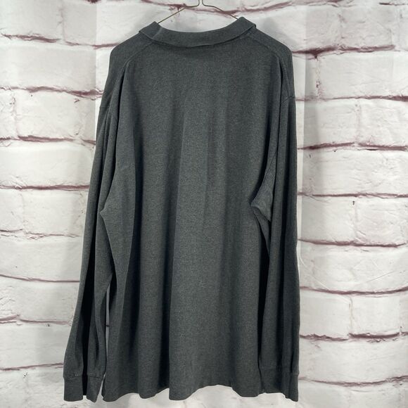 Polo Ralph Lauren Pullover Sweater Polo ShirtMen's Sz XXL  Buttons Collar Gray - Picture 10 of 10